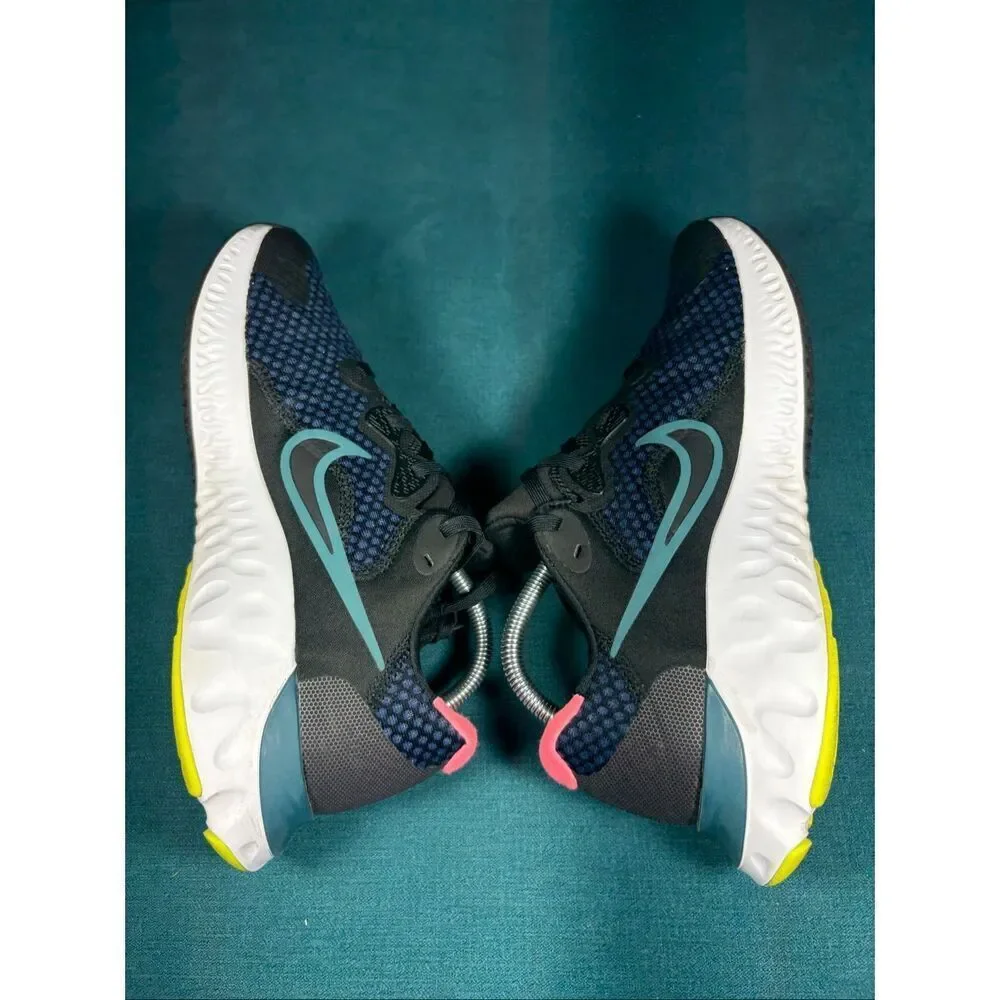 Nike React Miler 2 CU3505-004 Black Dark Obsidian Oracle Aqua Women’s Size 10 Ru
